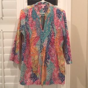Lilly Pulitzer Sarasota Tunic in Electric Feel